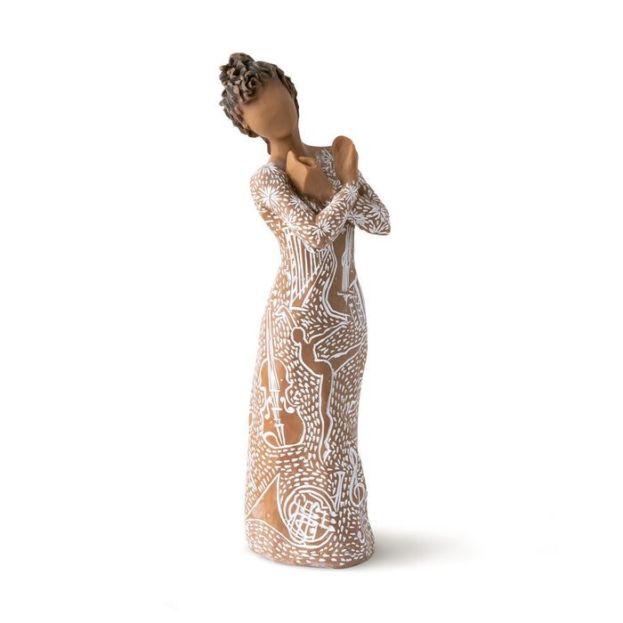 Willow Tree Music Speaks Figurine (Dark) - Diamond Exclusive