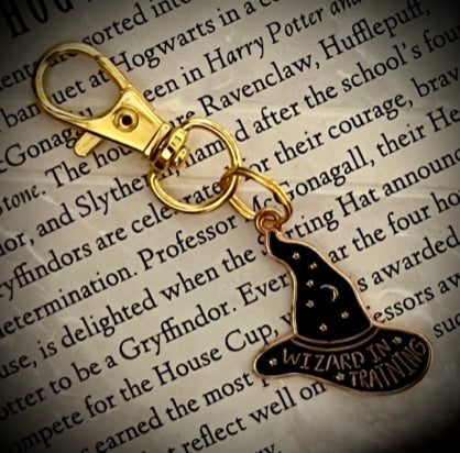 Wizard In Training Hat Collar Charm