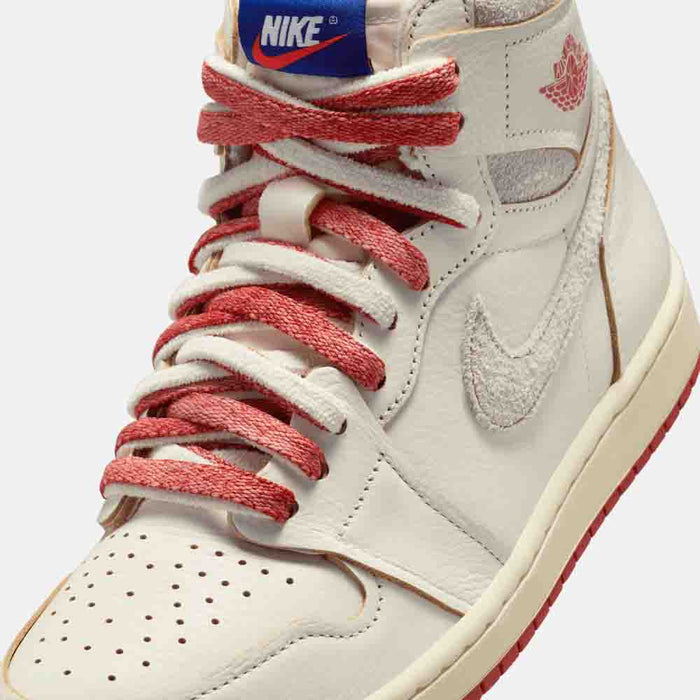 Up close, front view of the Women's Air Jordan 1 High OG "Rare Air".