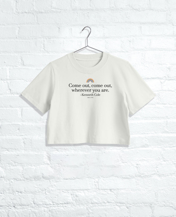 Women's COME OUT Cropped Tee