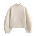Women's Korean High-Neck Sweatshirt