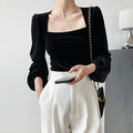 Women's Korean Velvet Blouse