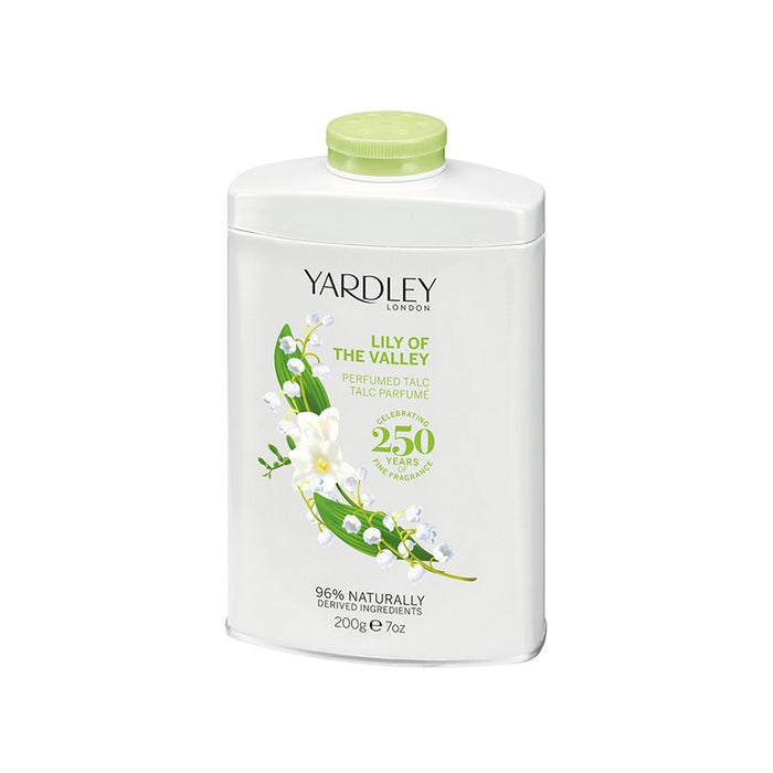 Yardley Lily Of The Valley Fragranced Talc 200g Bottle