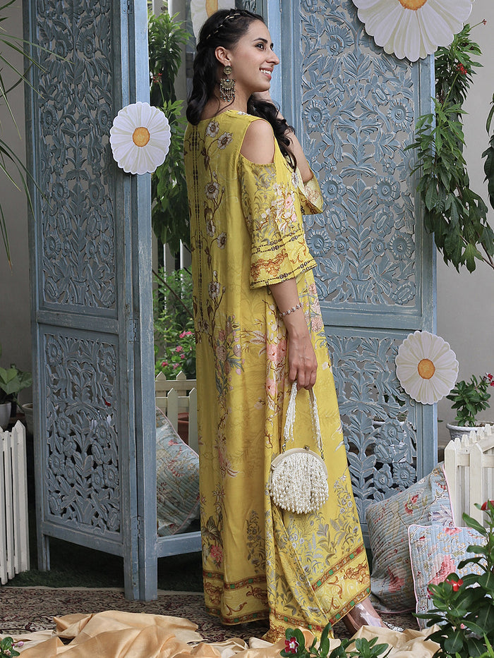 Mastaani Yellow Festive Dress | Kurti Singapore